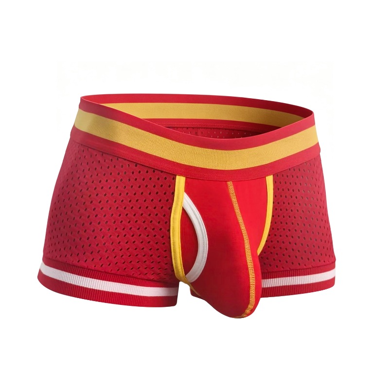 Mesh Sport Boxer - Мужские сетчатые боксеры с U-образным вырезом,