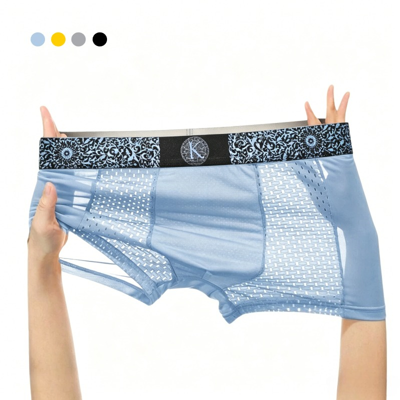 Mesh Sport Boxer - Мужские трусы-боксеры из охлаждающей сетчатой ткани,