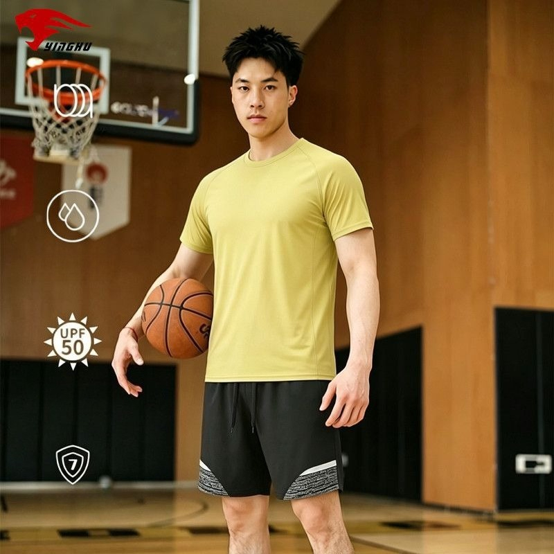 Compression Shorts Athletes - Спортивный костюм: футболка с круглым вырезом,