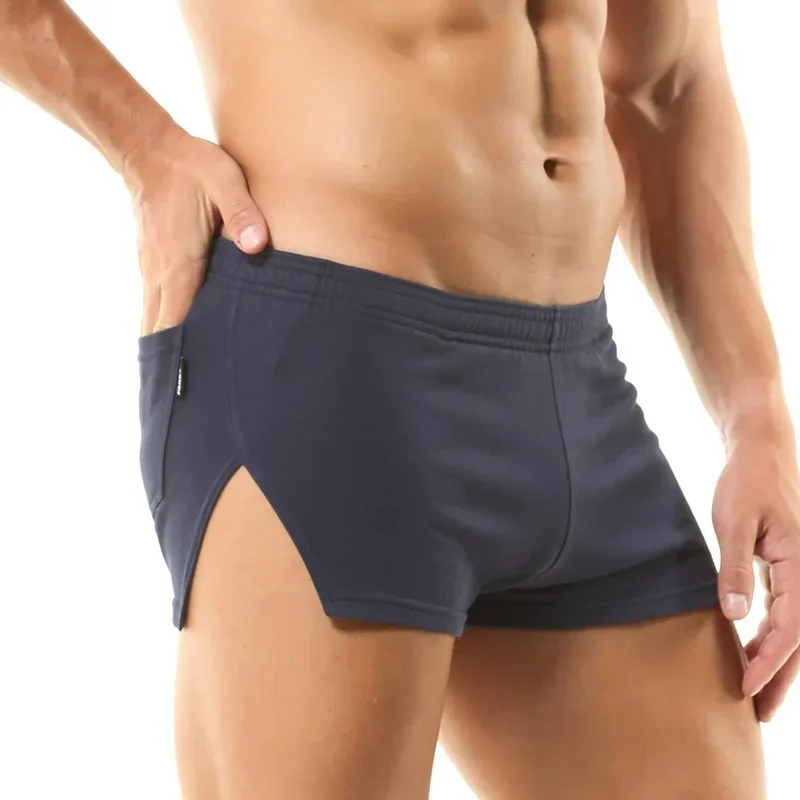 Trunk Breathable Men - Мужские повседневные шорты, однотонные хлопковые дышащие