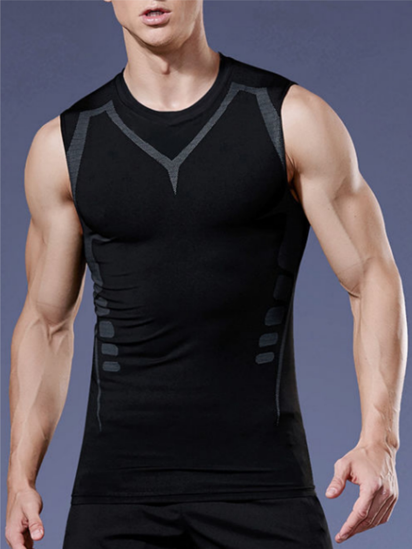 T Shirt Tight Fit - Мужской плотный жилет, компрессионная рубашка, дышащий