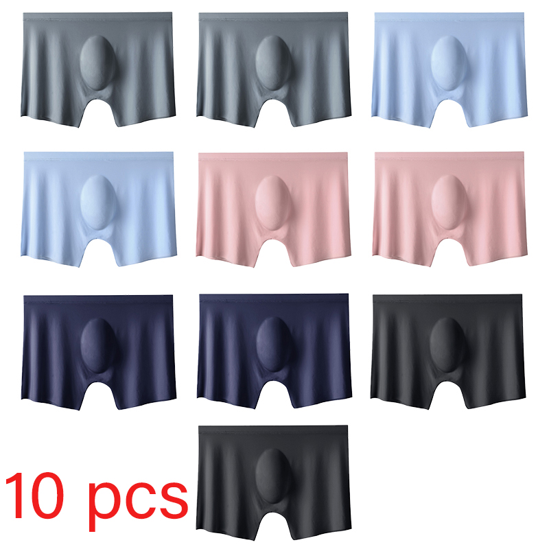 Boxer Shorts Modal - 10 шт./лот, мужские летние трусы-боксеры из