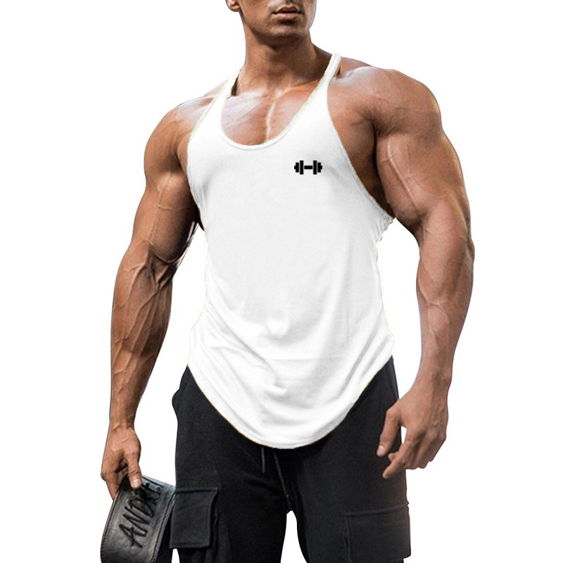 Sleeveless Undershirt - Мужская хлопковая Мягкая дышащая тренировочная Удобная