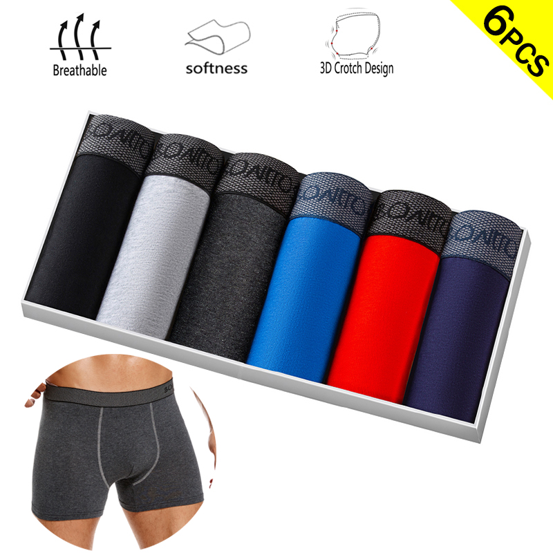 Multi Pack Underwear - Трусы-боксеры, однотонные мужские трусы, хлопковое нижнее