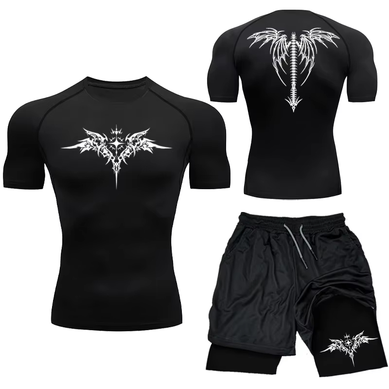 Compression Shorts Athletes - Новый мужской компрессионный спортивный комплект MMA