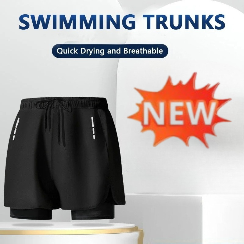Compression Shorts Athletes - Мужские плавки-шорты быстросохнущие спортивные с компрессионной