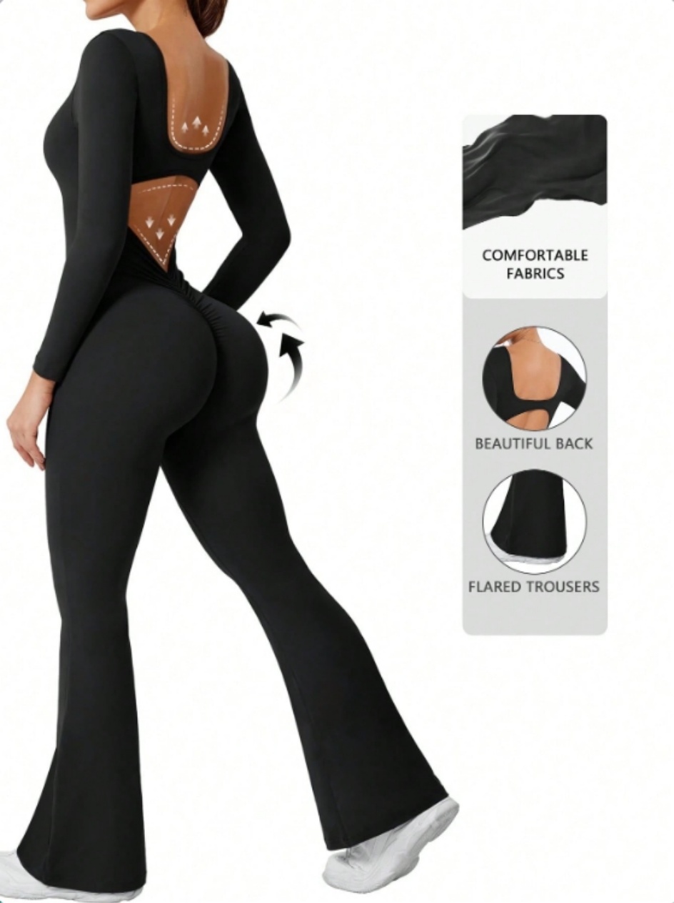 Compression Long Pant - Высококачественный однотонный компрессионный комбинезон с длинными