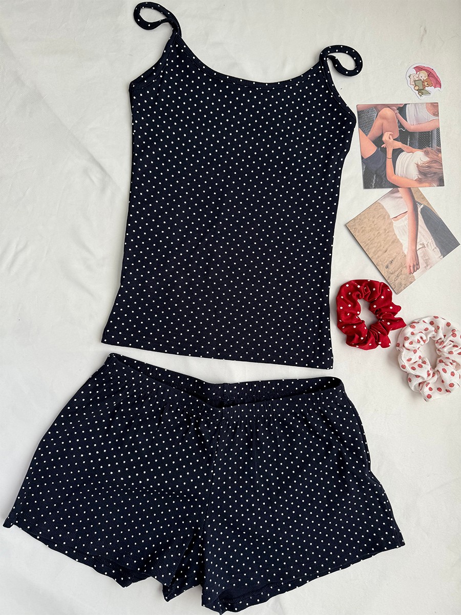 Tank Top Ribbed - Комплект из двух предметов: укороченный топ