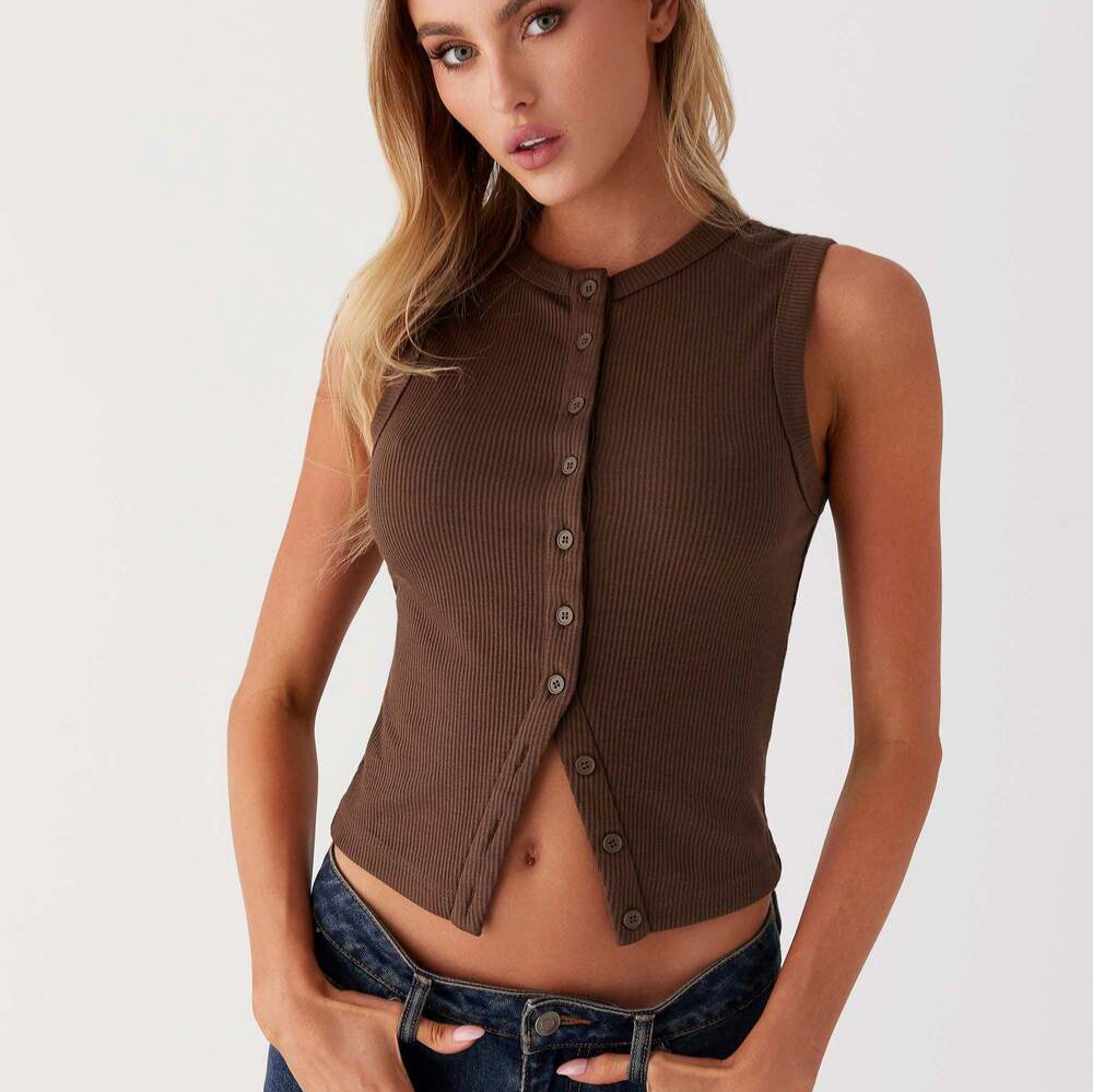 Укороченный топ-майка в рубчик – обзор и цена Tank Top Ribbed