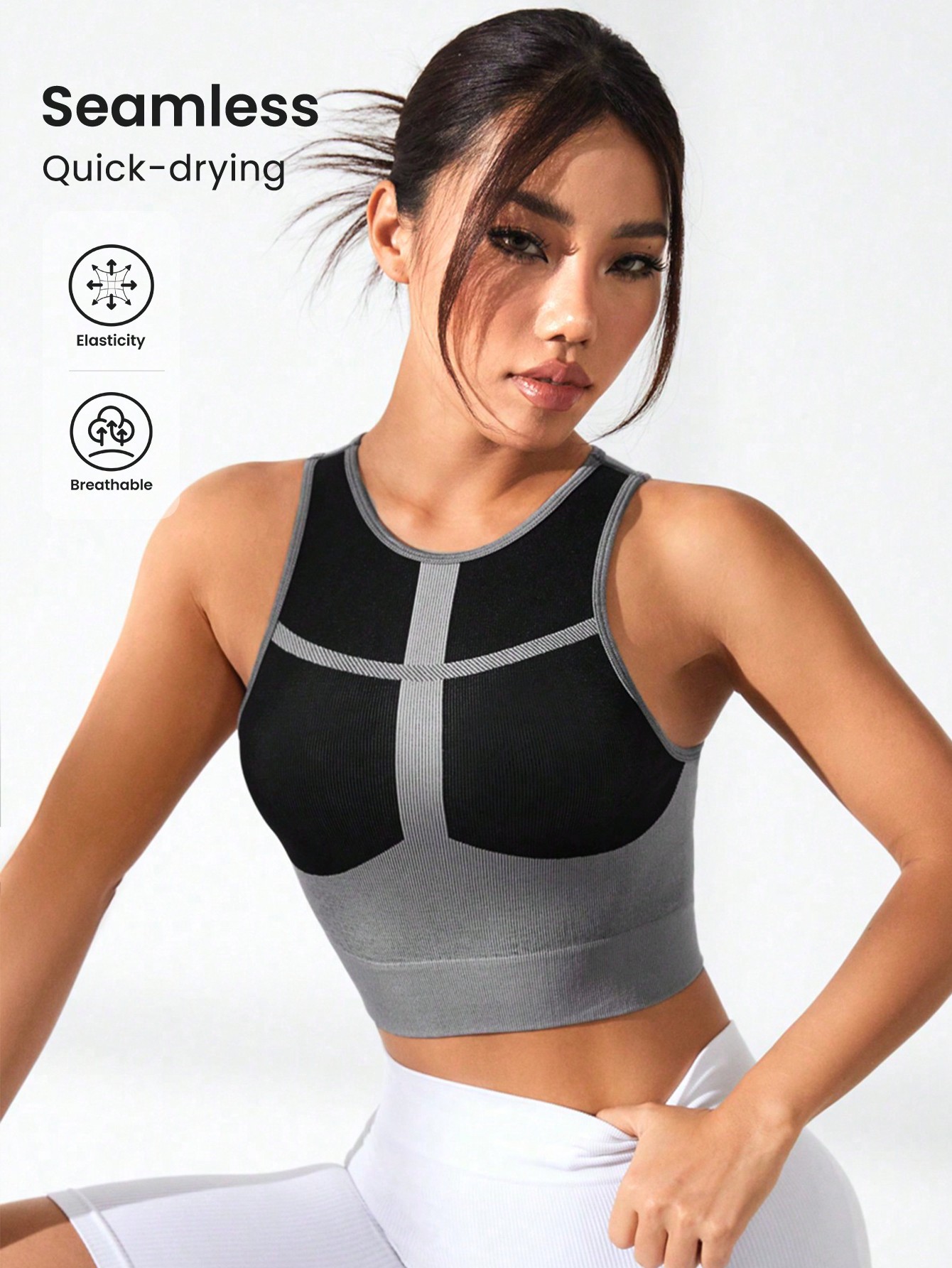 Женский укороченный топ-майка  – обзор и цена Tank Top Ribbed