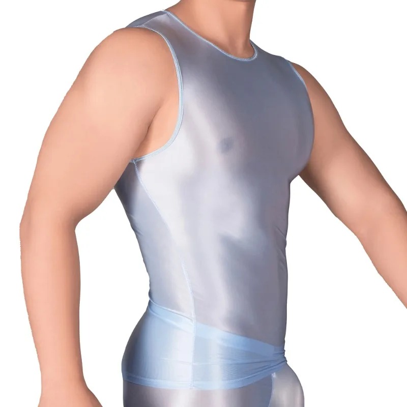 Мужские однотонные облегающие  – обзор и цена Sleeveless Undershirt