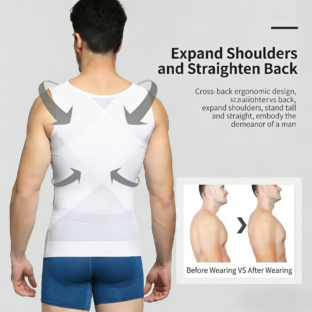 Мужская компрессионная майка-б – обзор и цена Sleeveless Undershirt