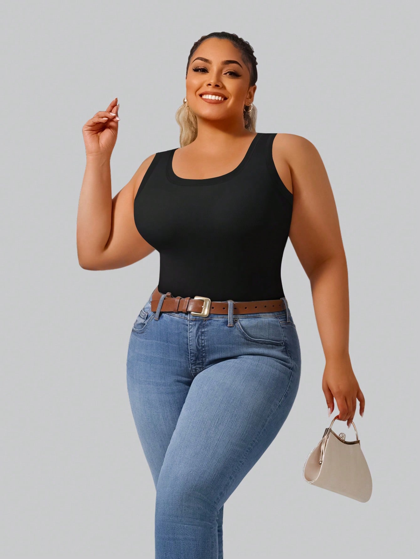 Женский укороченный топ из эла – обзор и цена Tank Top Ribbed